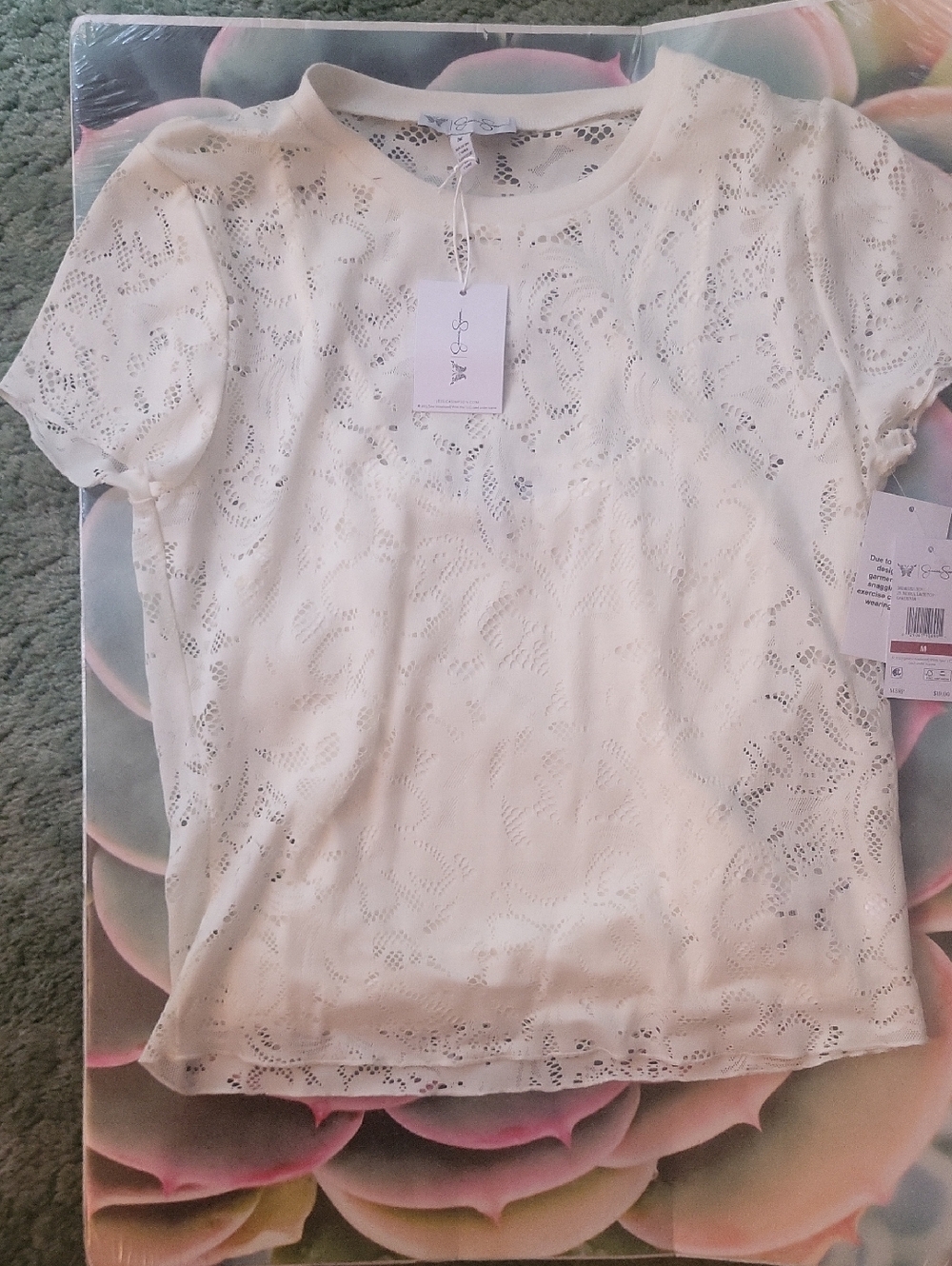 Jessica Simpson Lace Top Medium NWT